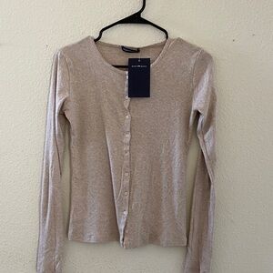 Brandy melville beige Zelly top